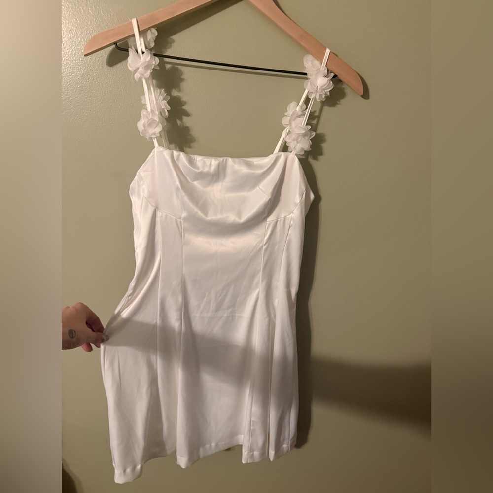 Altar'd State White Floral Strap Camisole